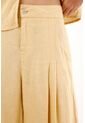 Tennis Pantalón Wide Leg De Tiro Alto Amarillo Para Mujer de Tennis