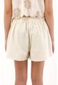 Tennis Short Con Bordado Delantero De Flores Crudo Para Mujer de Tennis