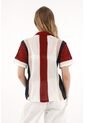 Tennis Camisa Tejida Con Diseño A Rayas Multicolor Para Mujer de Tennis