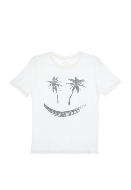 Camiseta Estampada Crudo Para Niño