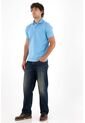 Tennis Polo Azul Con Raqueta Para Hombre de Tennis