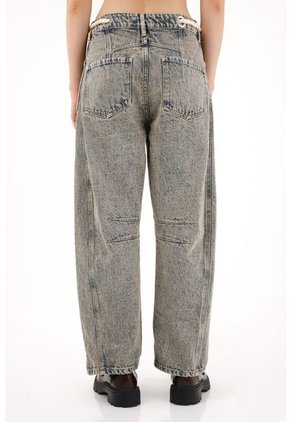 Tennis Jean Horseshoe Con Cordón Decorativo Para Mujer