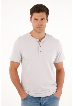 Tennis Camiseta Gris Manga Corta Para Hombre