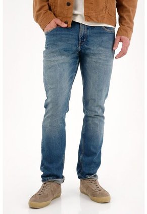 Tennis Jean Nudy Con Efecto Craquelado Azul Para Hombre