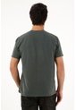 Camiseta Básica Manga Corta Verde Para Hombre de Tennis
