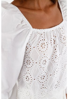 Tennis Camisa Crudo Con Escote Recto Para Mujer