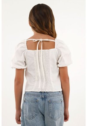 Camisa Crudo Con Pico En Frente Para Niña