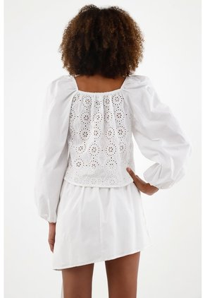Tennis Camisa Crudo Con Escote Recto Para Mujer