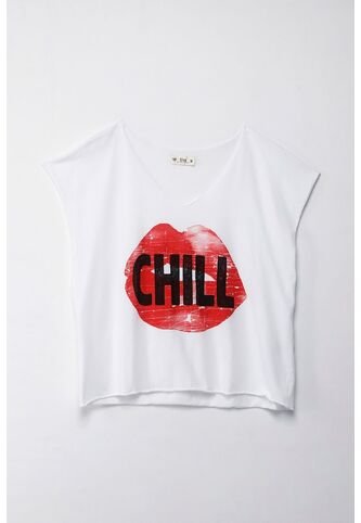 Tennis Camiseta Boxy Fit Amplia Blanca Para Mujer Tennis