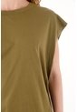 Camiseta Verde Cuello Redondo Para Mujer de Tennis