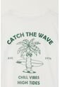 Camiseta Básica Con Estampado Blanca Para Niño de Tennis