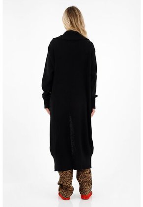 Tennis Buzo Tipo Cárdigan Negro Para Mujer