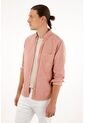 Camisa Rosada Con Bolsillos Delanteros Para Hombre de Tennis