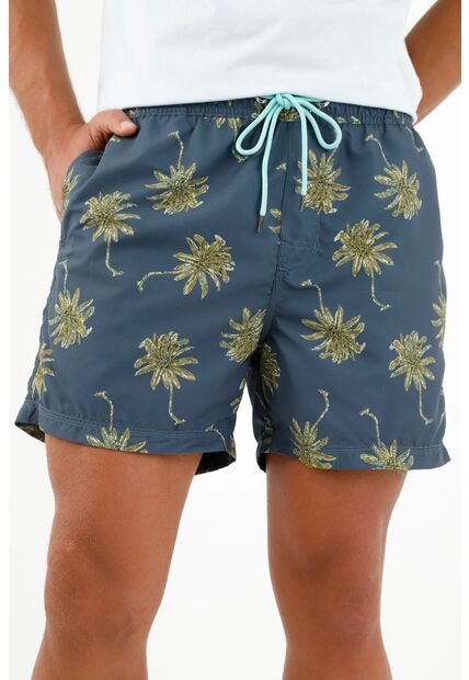 Pantaloneta De Baño Con Pretina Enresortada Para Hombre