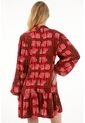 Tennis Vestido Corto Manga Larga Estampado Para Mujer de Tennis