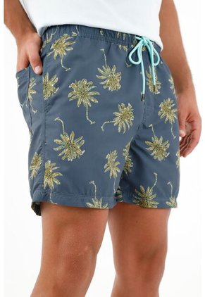 Pantaloneta De Baño Con Pretina Enresortada Para Hombre