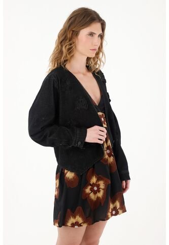 Tennis Chaqueta Torera Con Apliques De Flores Para Mujer Tennis