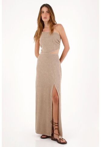 Tennis Vestido Con Cut Out Y Textura Crudo Para Mujer Tennis