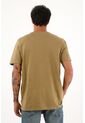 Tennis Camiseta Café En 100% Algodón Con Bolsillo Para Hombre de Tennis