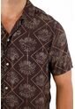 Camisa Tipo Bowling Estampada Para Hombre de Tennis