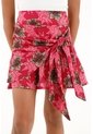 Falda Corta Estampada Para Niña de Tennis