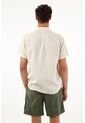 Tennis Camisa Crudo Manga Corta En 100% Lino Para Hombre de Tennis
