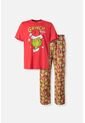 Pijama De Grinch Con Pantalón Largo Rojo Para Hombre XL de THE GRINCH