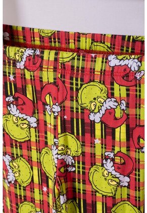 Pijama De Grinch Pantalón Largo Rojo Para Niño 2T A 5T 2T