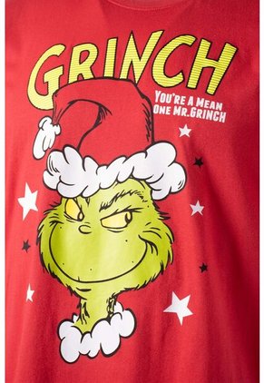 Pijama The Grinch Con Pantalón Largo Rojo Para Hombre S