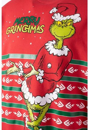 Buzo De Grinch Cerrado Rojo Para Adulto Unisex S