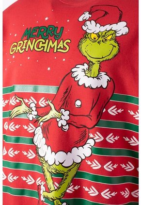 Buzo De Grinch Cerrado Rojo Para Adulto Unisex S