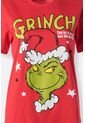 Pijama De Grinch Pantalón Largo Rojo Para Mujer M de THE GRINCH