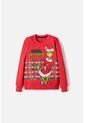 Buzo De Grinch Cerrado Rojo Para Niño Genero Neutro de THE GRINCH