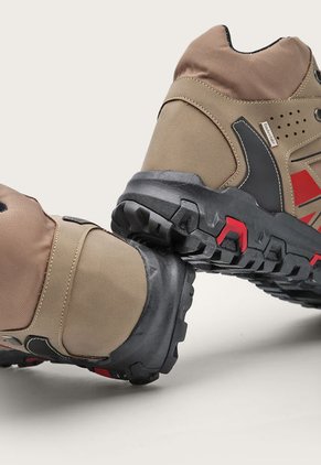 Bota Outdoor Beige-Rojo-Negro Timberlake