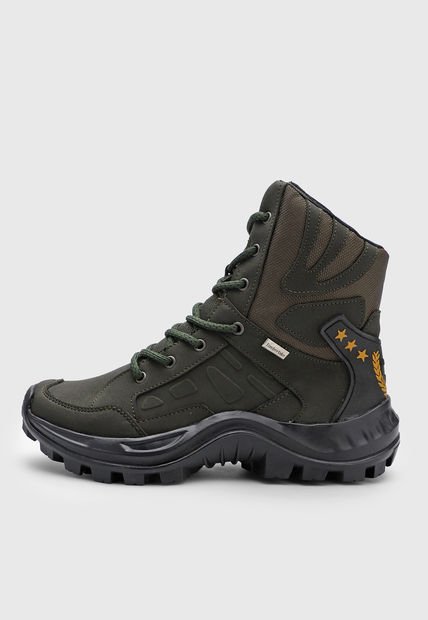 Bota Outdoor Verde Oliva-Negro-Mostaza Timberlake