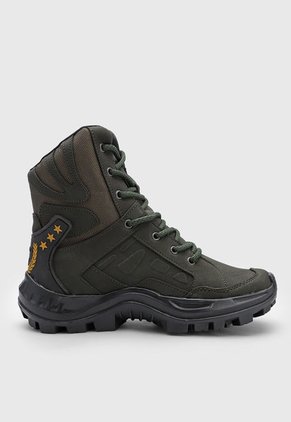Bota Outdoor Verde Oliva-Negro-Mostaza Timberlake