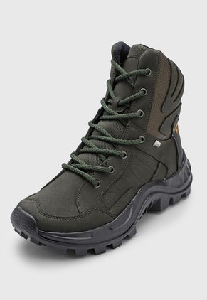 Bota Outdoor Verde Oliva-Negro-Mostaza Timberlake