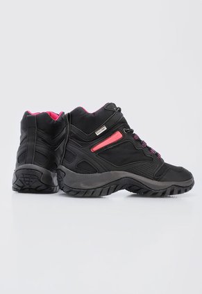 Bota Outdoor Negro-Gris-Fucsia Timberlake
