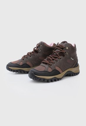 Bota Outdoor Café-Negro-Rosa Timberlake