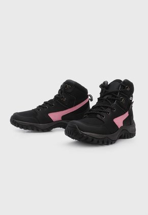 Bota Outdoor Negro-Gris-Rosa Timberlake