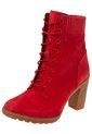 Botín Tacón Medio Rojo TIMBERLAND Glancy de Timberland