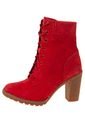 Botín Tacón Medio Rojo TIMBERLAND Glancy de Timberland