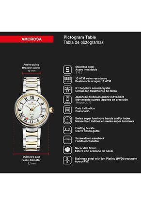 Reloj Time Force Mujer TF5043LAG-N02M