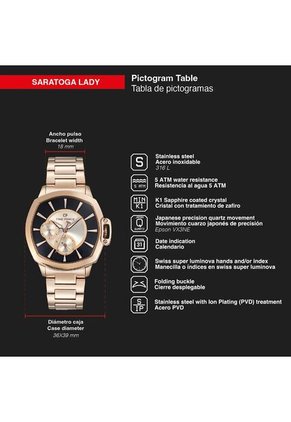 Reloj Time Force Mujer TF5029LR-01M