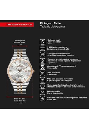 Reloj Time Force Hombre TF5041MAR-02M