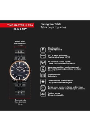 Reloj Time Force Mujer TF5047LNR-01M