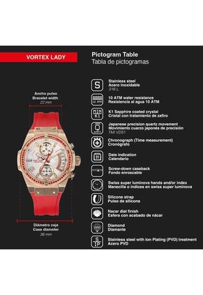 Reloj Time Force Mujer TF5039LRS-N04