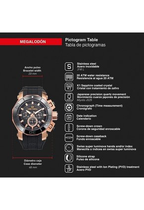 Reloj Time Force TF5019MRN-01 Para Hombre