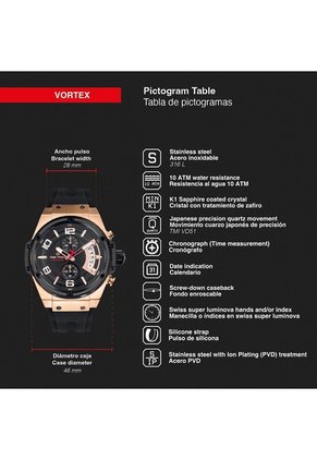 Reloj Time Force TF5024MRN-01 Para Hombre