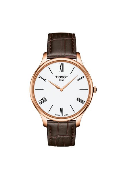TISSOT Orologio Uomo Tradition T063.409.36.018.00 – Design Vintage Al Quarzo, Cinturino In Pelle, Quadro Rotondo - 2